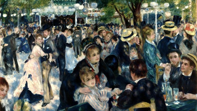 This 1876 painting by Renoir depicts the life of leisure and prosperity.