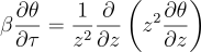 non-dimensional heat equation with phase change