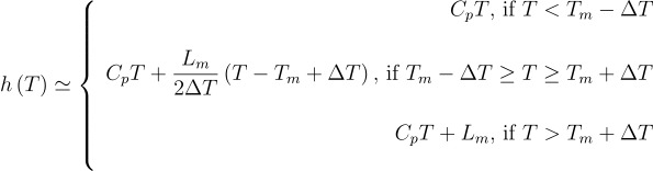 smoothed enthalpy